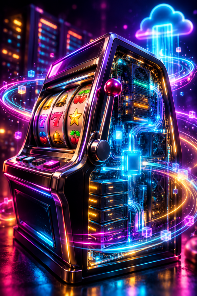 Neon Cloud Casino Machine